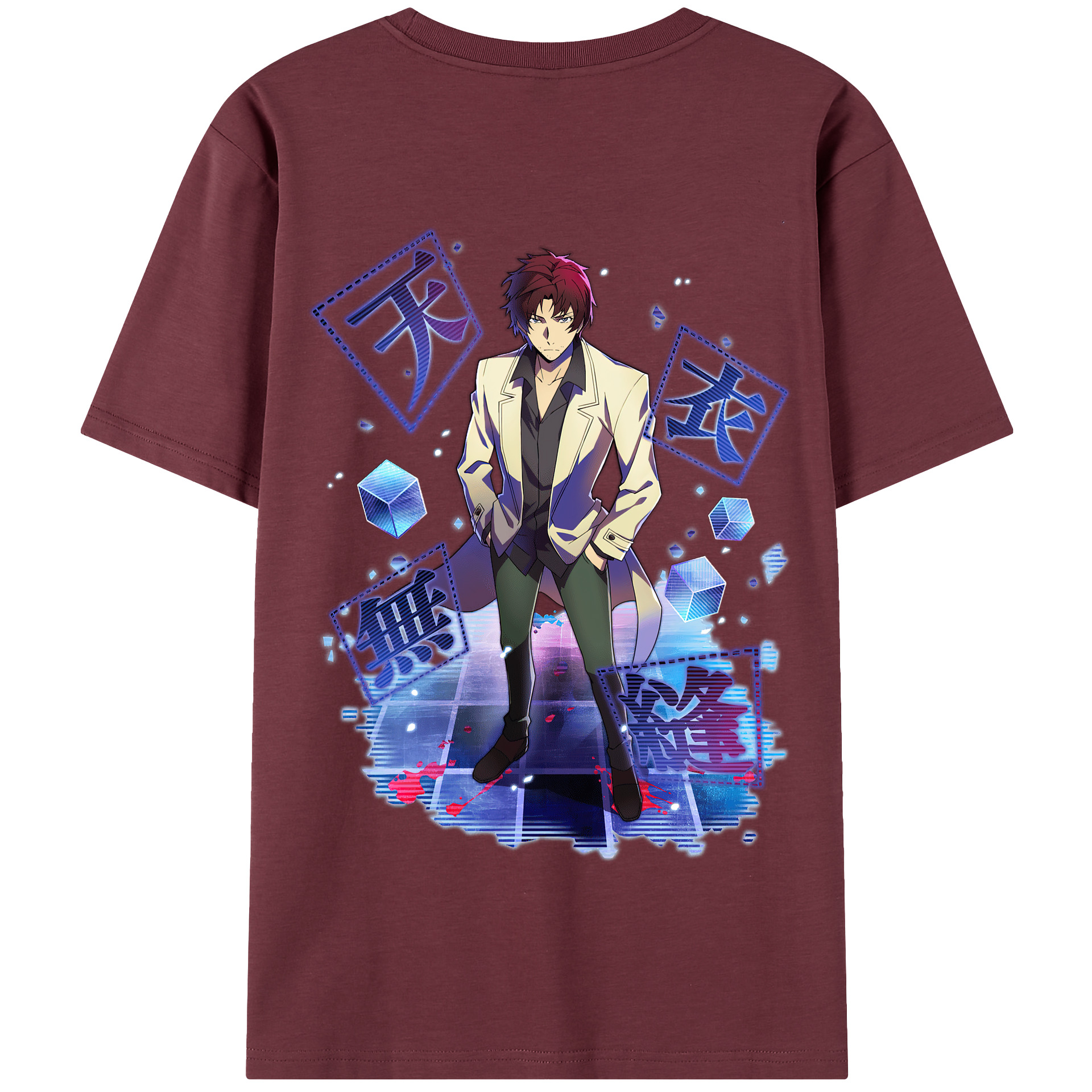 （画像用） 文豪ストレイドッグス Bungo Stray Dogs 綿100％半袖Tシャツ（背面プリント）
